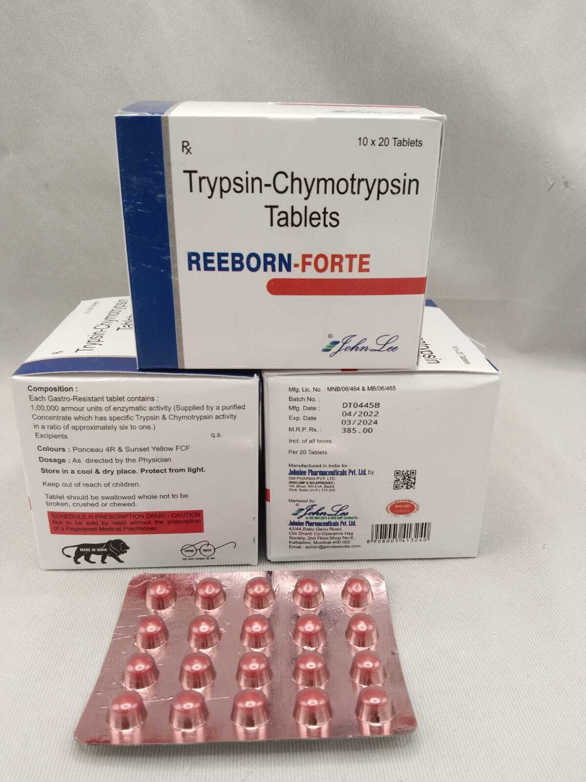 Trypsin Chymotrypsin Tablet - Trypsin Bp 48 Mg, Bromelain 90 Mg, Rutoside Trihydrate Bp 100 Mg, Aceclofenac Ip 50 Mg, Diclofenac Ip 50 Mg | Oral Proteolytic Enzyme Combination For Enhanced Recovery, High Bioavailability, Anti-inflammatory And Antioxidant Properties