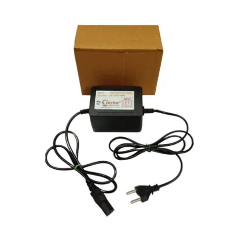 Plastic 2 Amp 12 V Zatka Machine Power Adapter