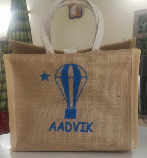 Printed Jute Bag - Customized Size & Color Options | Eco-friendly, Washable, & Versatile For Shopping, Advertising, And Promotional Use