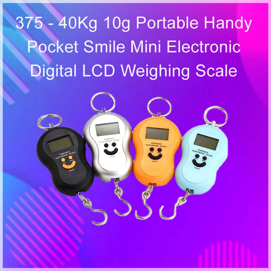 40kg 10g Portable Handy Pocket Smile Mini Electronic Digital Lcd Weighing Scale(0375)