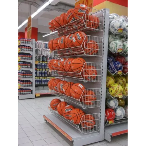 ग्रे हैंगिंग एक्सेसरीज डिस्प्ले रैक