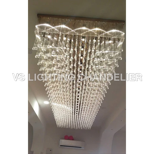 पॉलिश रेनड्रॉप क्रिस्टल चंदेलियर