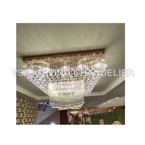 Modern Crystal Chandelier - Glass Crystal Material, Polished Finish | Electric Light Source, Elegant Design