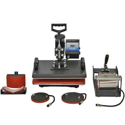 Semi-Automatic 5 In 1 Heat Press Combo Machine