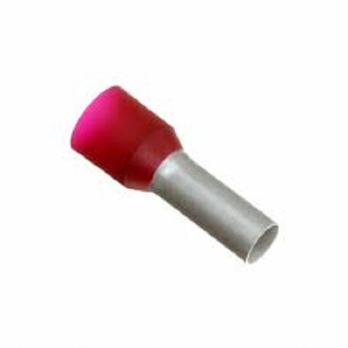 Weidmuller 9019240000 - Red Wire End Ferrule 7awg, 22mm O/a Length, 12mm Pin Length, 0.54g, 100/pkg, 1 Year Warranty, Rohs Compliant
