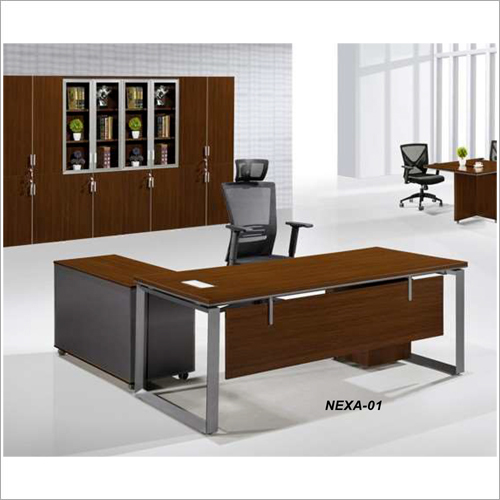 ब्लैक ऑफिस केबिन टेबल