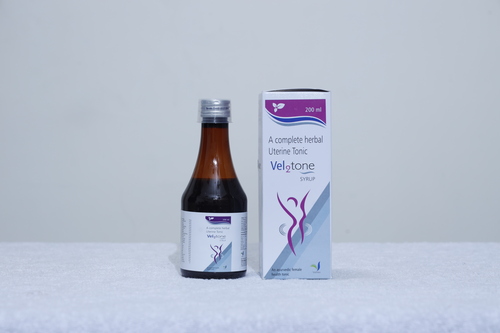Vel2Tone Syrup 200ml - Beneficial for Menstrual Irregularities & Female Infertility, Soothes Abnormal Discharges & Pre-Menstrual Cramps