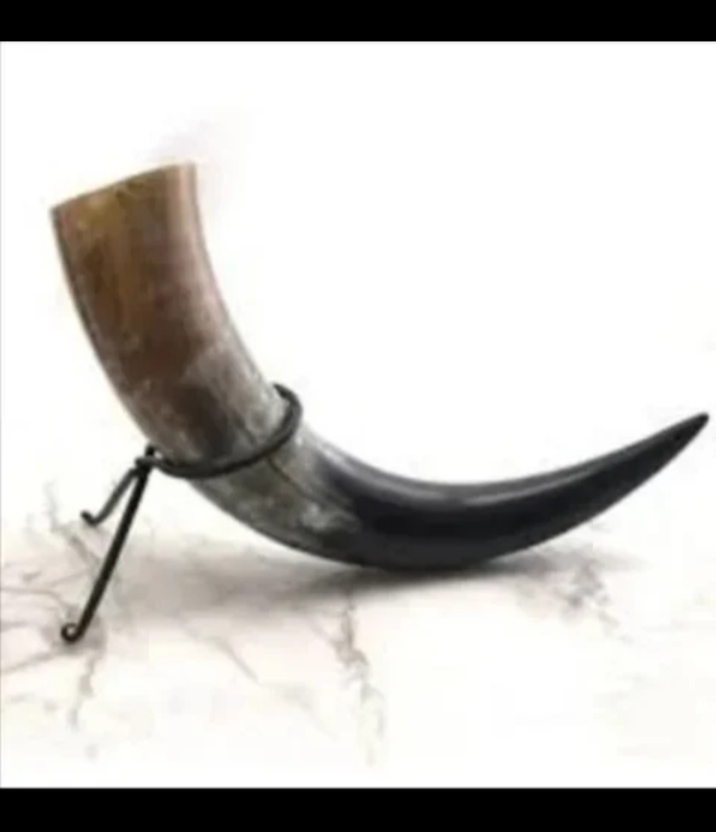 Metal Viking Drinking Horn
