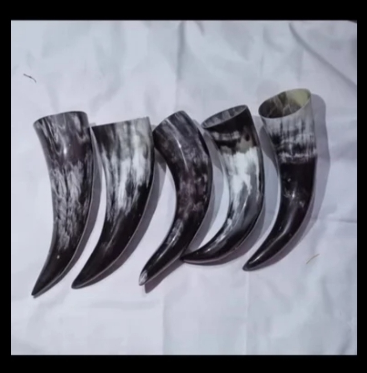 Metal Viking Drinking Horn