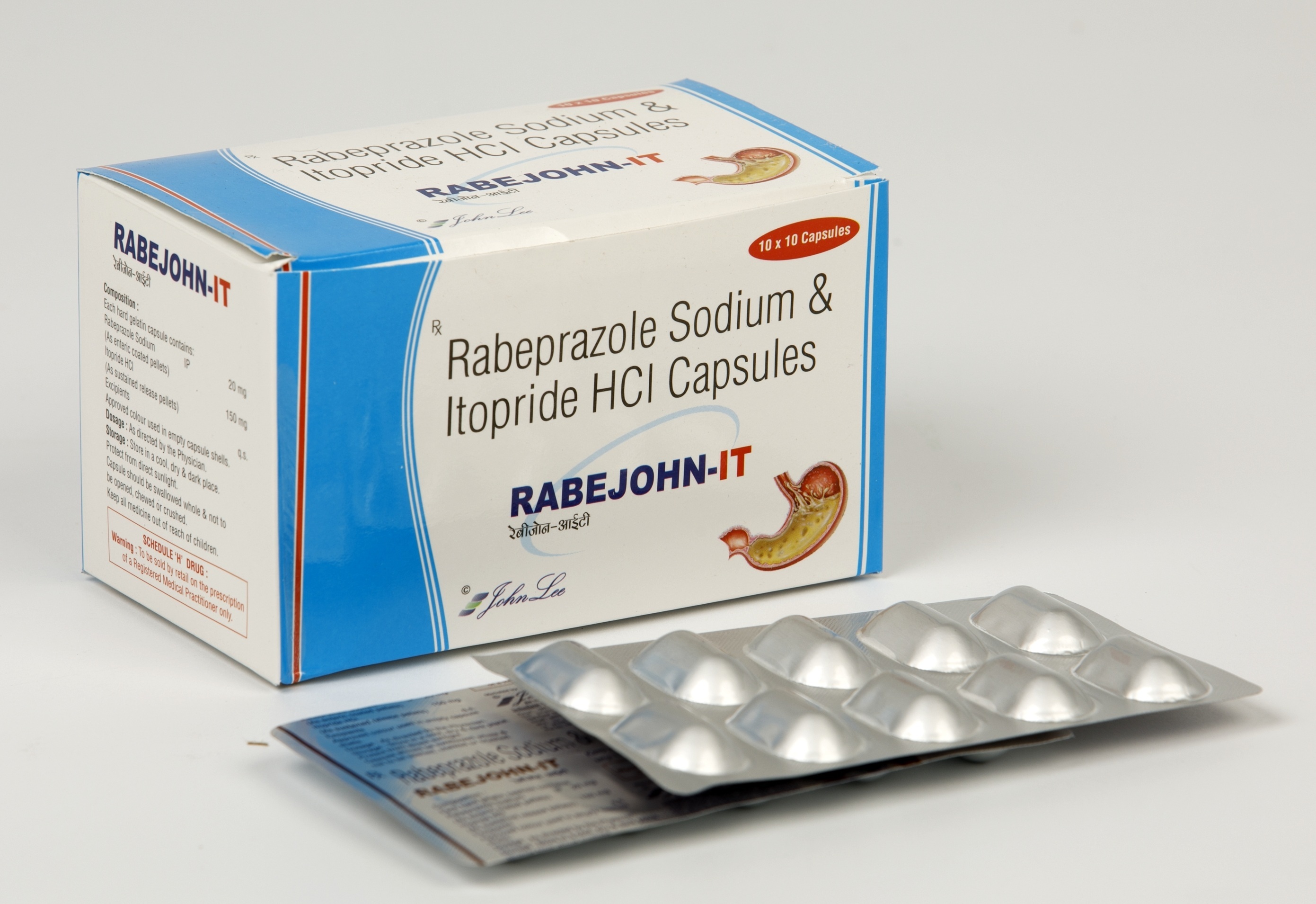 Rabeprazole Capsules - Rabeprazole Sodium Ip 20mg + Domperidone Ip 30mg, Effective Dual Action For Duodenal Ulcers And Gerd Management