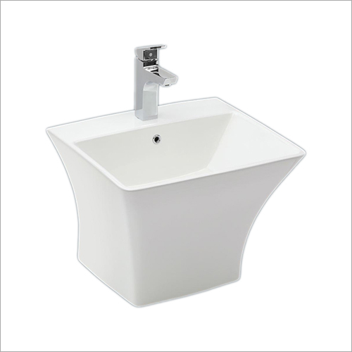 व्हाइट स्क्वायर डिज़ाइनर वॉश बेसिन