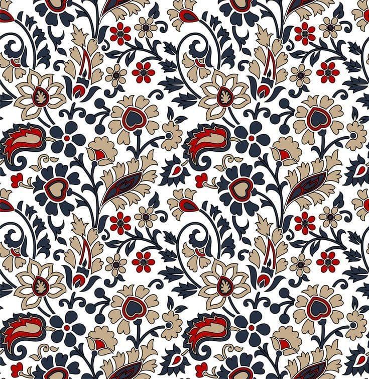 Bharat Matty Printed Fabric - 500 Grams Polyester Canvas Fabric, Woven Technics, Printed Pattern For Upholstery Use - Plain Style