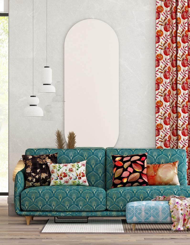 Bharat Matty Printed Fabric - 500 Grams Polyester Canvas Fabric, Woven Technics, Printed Pattern For Upholstery Use - Plain Style