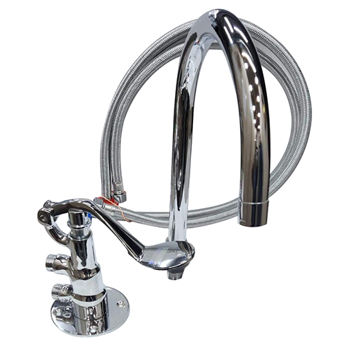 Foot Operated Valve Deck Mounted Spout New Bend S.s Connection Pipe 3 Feet Long