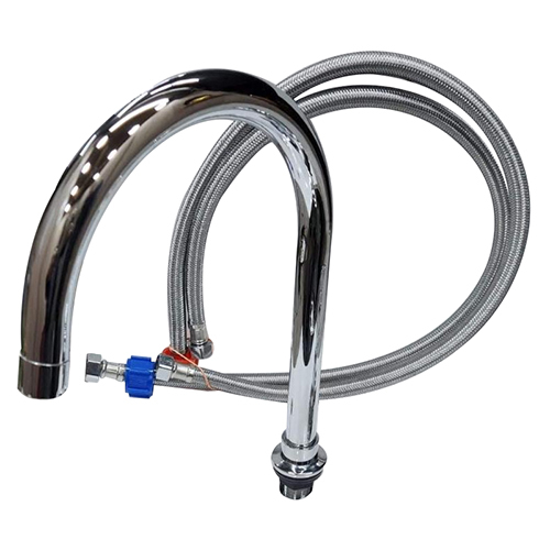 Foot Operated Valve Deck Mounted Spout New Bend S.s Connection Pipe 3 Feet Long