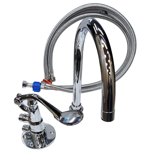 Foot Operated Valve Deck Mounted Spout New Bend S.s Connection Pipe 3 Feet Long