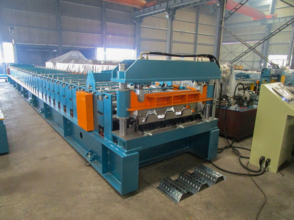 Automatic Floor Metal Decking Panel Roll Forming Machine