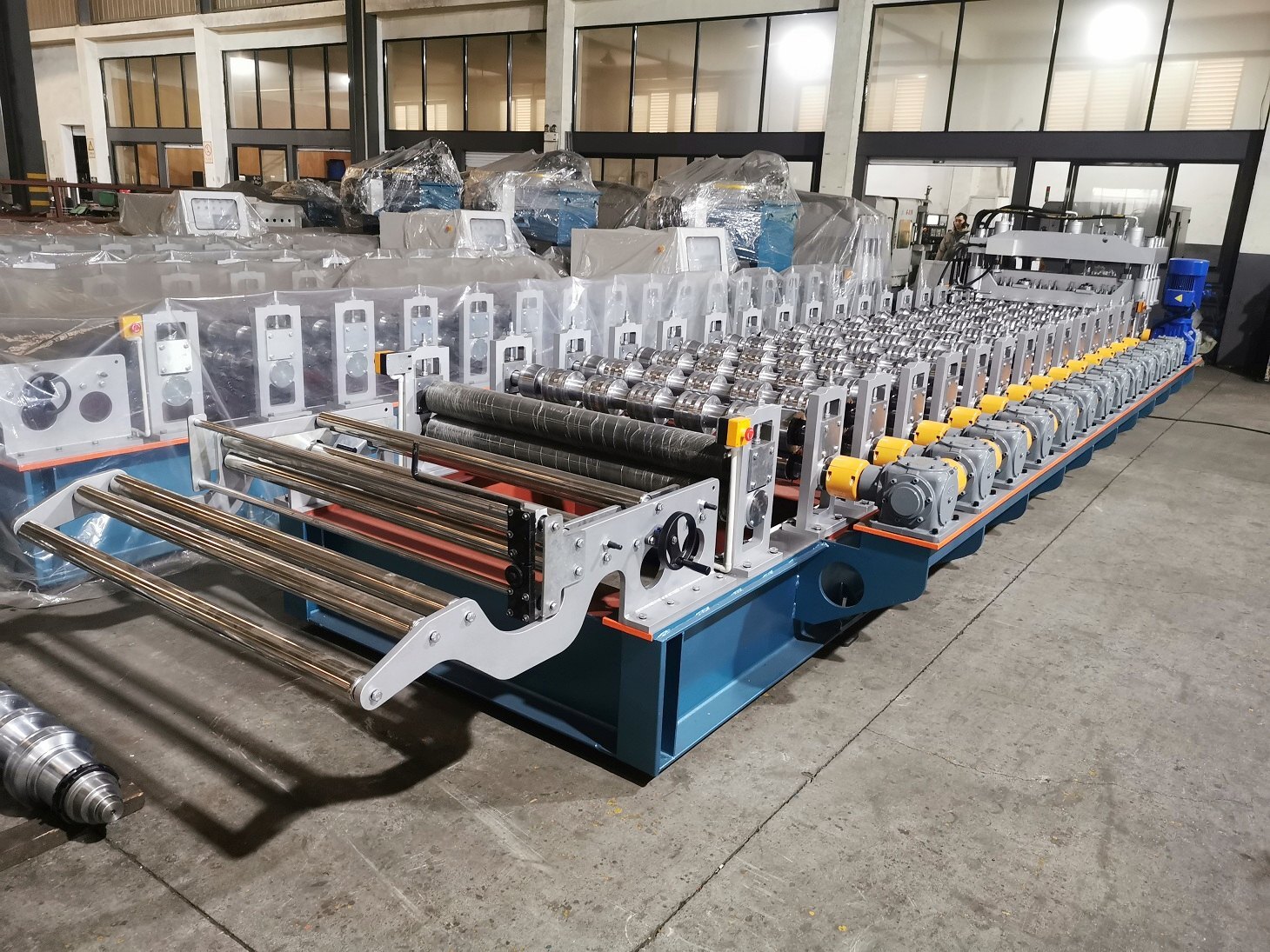 Automatic Good Quality Glazed Aluminium Composite Roof Tile Roll Panel Forming Machine