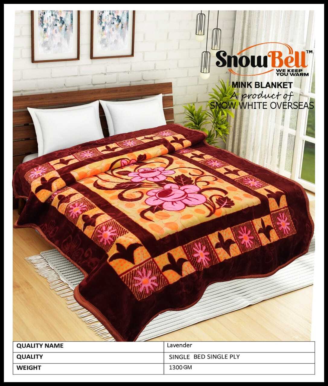 Snowbell Mink Blanket - Color: Solid Colors And Printed