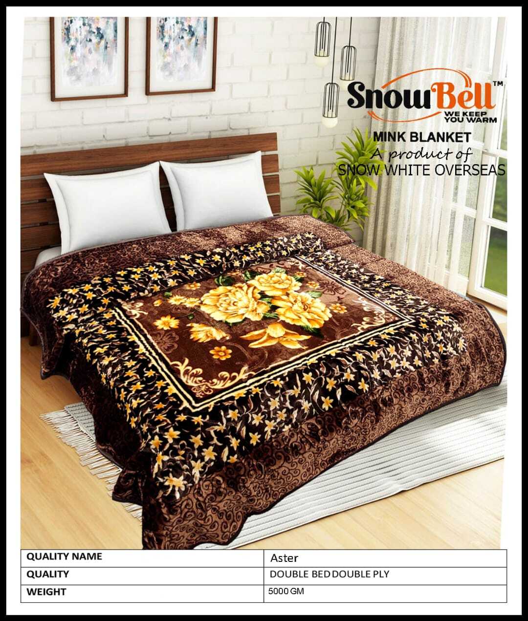 Snowbell Mink Blanket - Color: Solid Colors And Printed