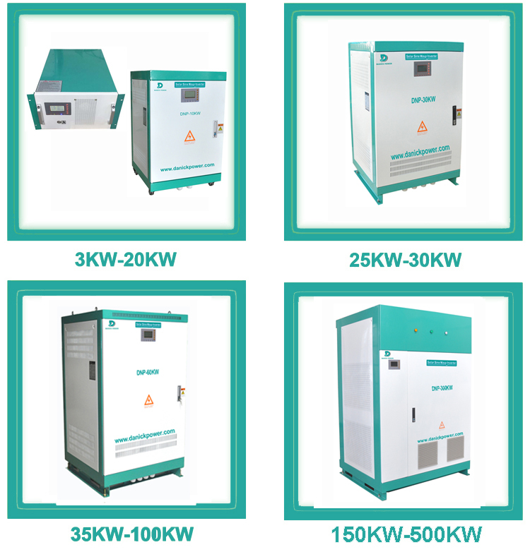 White 50kw Off Grid Hybrid Solar Inverter With Mppt 100a Charge Controller