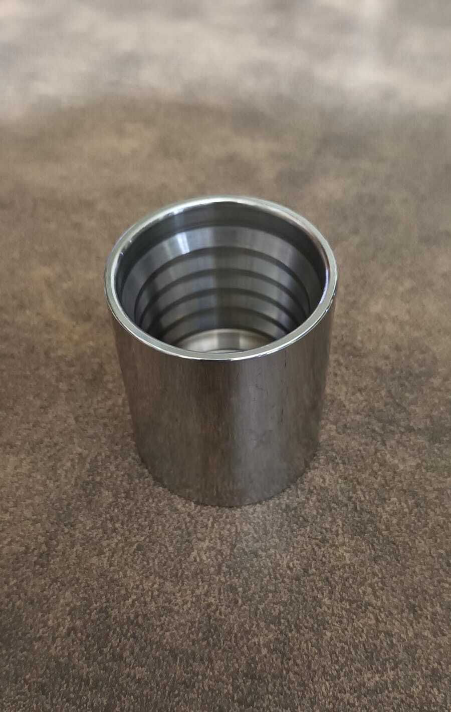 Hydraulic Crimping Cap - Stainless Steel Grade Ss 304, 1/2 Inch Size, Black Color, Round O Ring Style, Industrial Usage