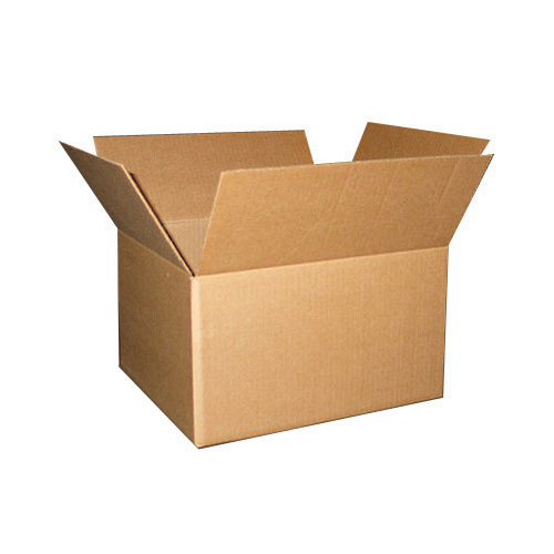 भूरे रंग के कठोर नालीदार बक्से