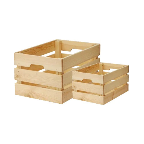 ब्राउन स्क्वायर लकड़ी के बक्से