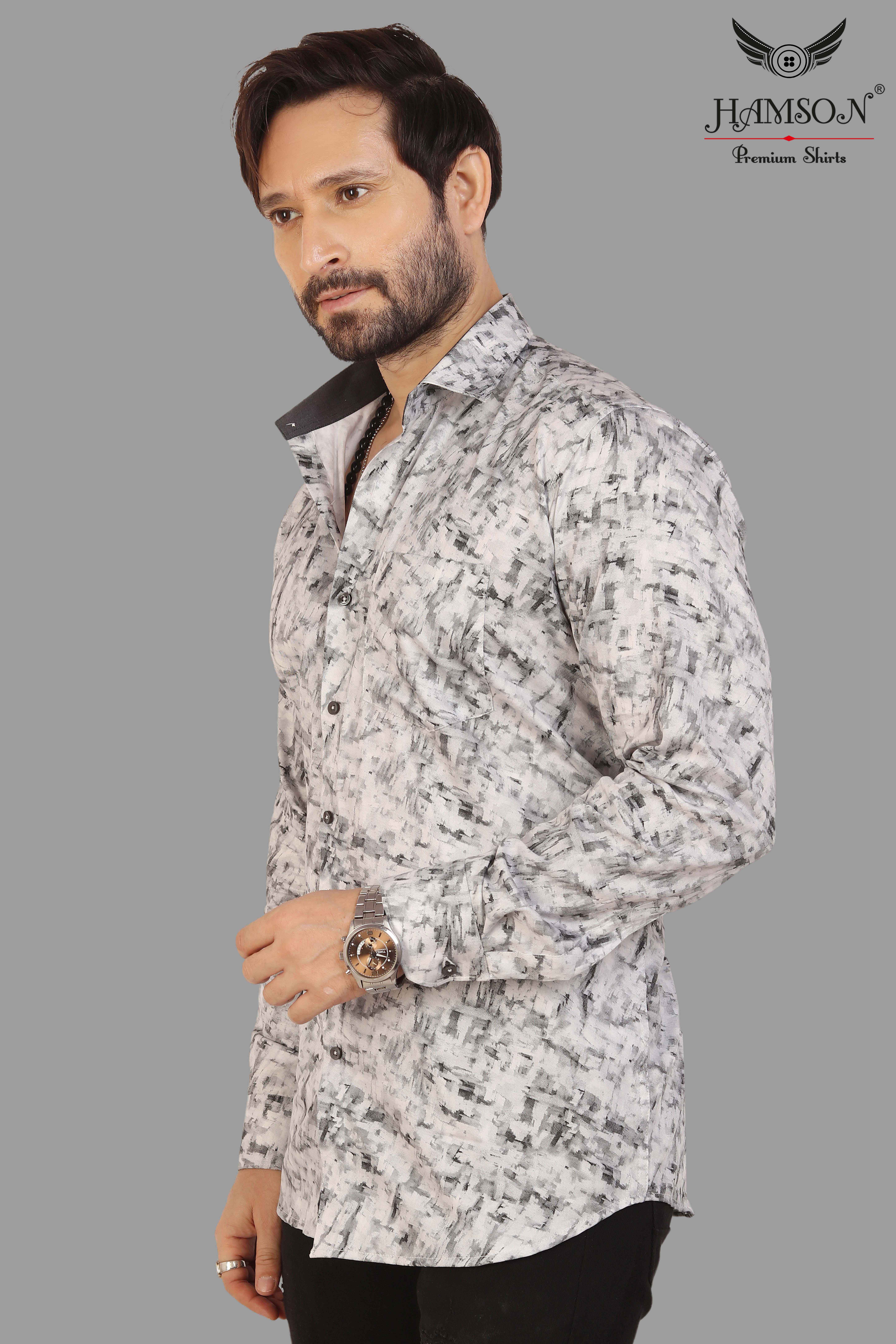 Mens Satin Cotton Shirts Lily 47 C Collar Style: Standard