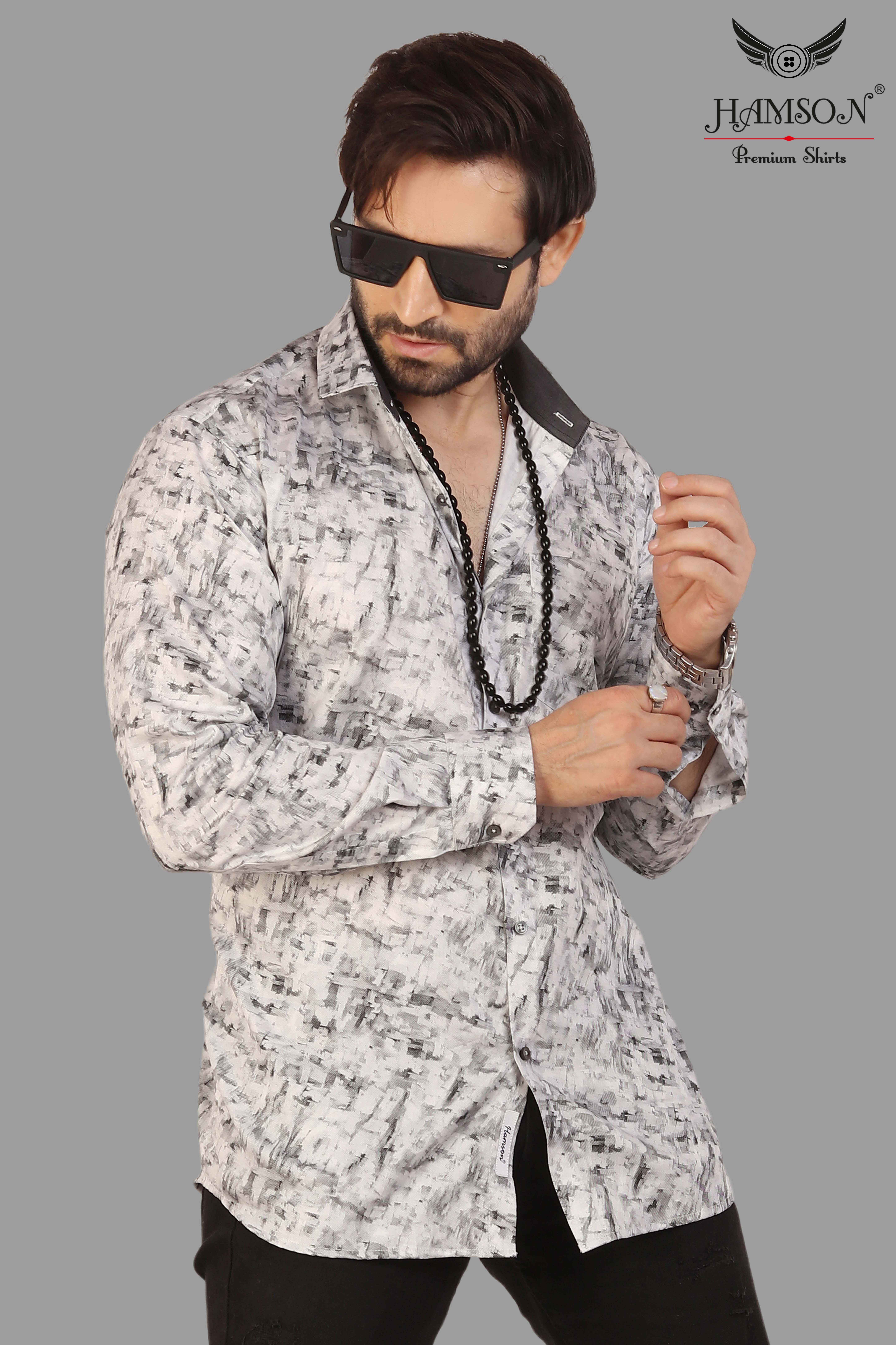 Mens Satin Cotton Shirts Lily 47 C Collar Style: Standard