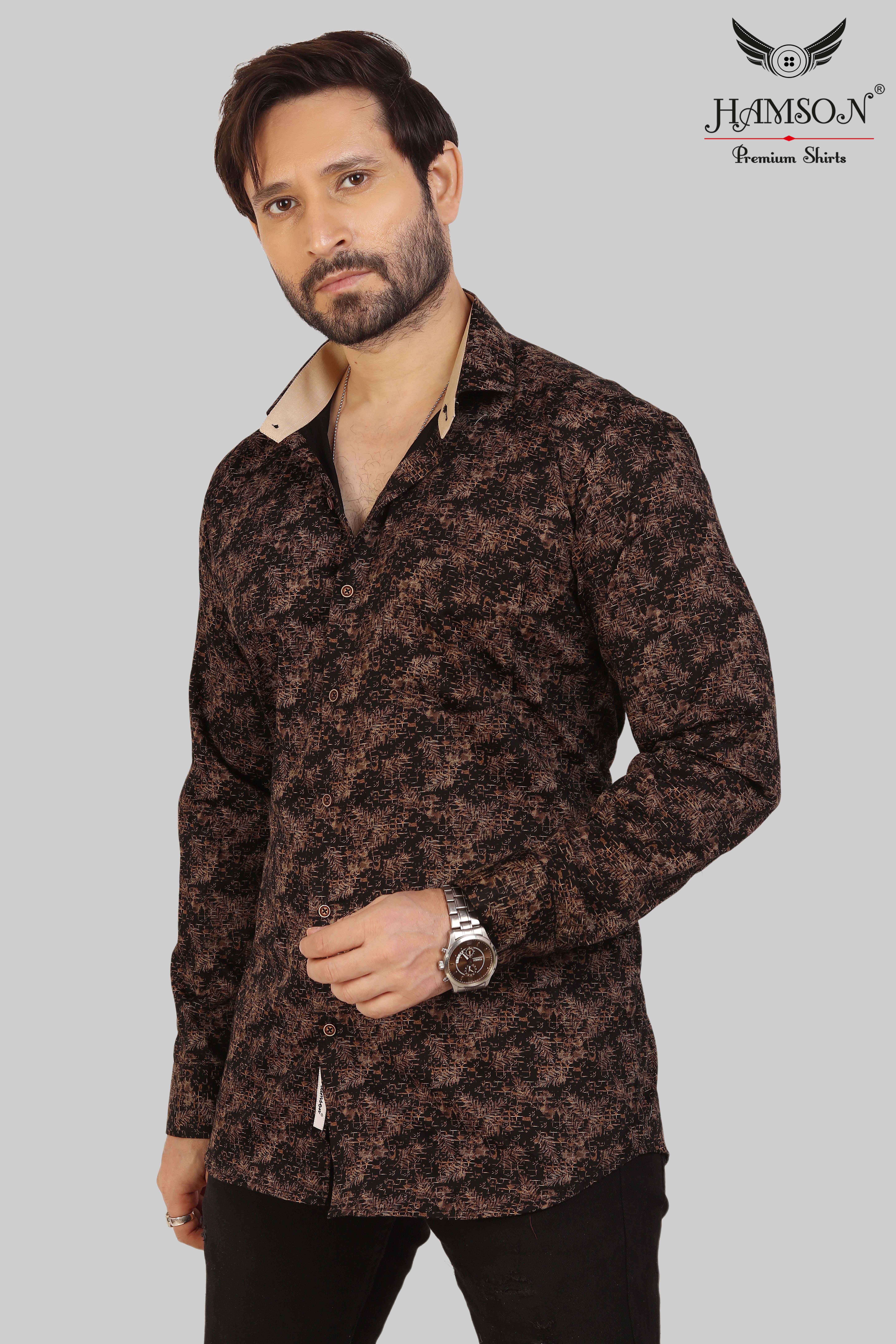 Mens Satin Cotton Shirts Lily 50 C