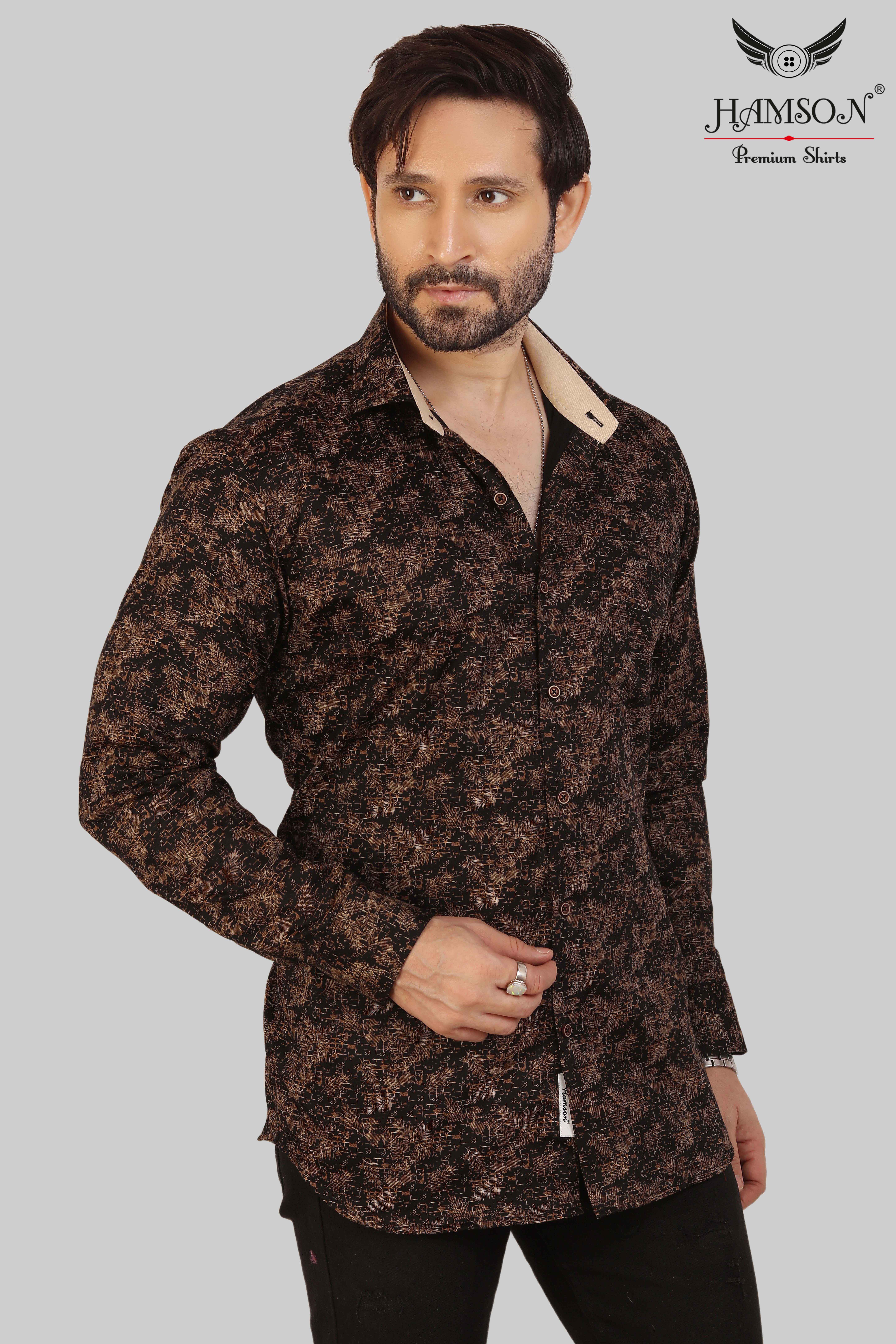 Mens Satin Cotton Shirts Lily 50 C