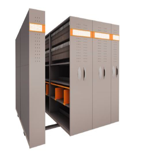 Filing Cabinet - Iron, 2047h X 1200mm | Modern Sugar White & Warm Grey, Ergonomic C-shaped Handles, Centralized Locking System, Ventilation Ready, Heavy Load Capacity