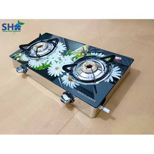 Manual Two Burner Digital Gas Stove With Pigtail