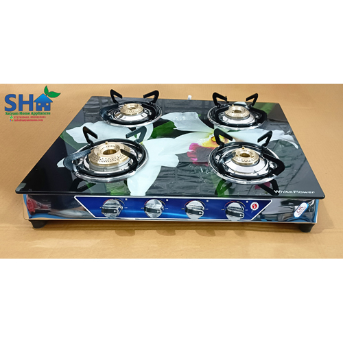 Manual Modern Four Burner Digital Gas Stove