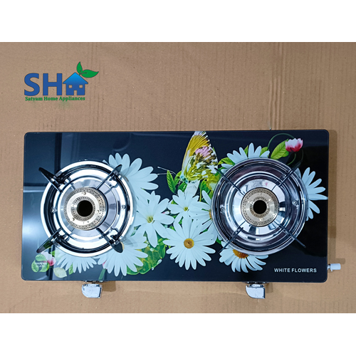 Manual Two Burner Digital Gas Stove With Pigtail