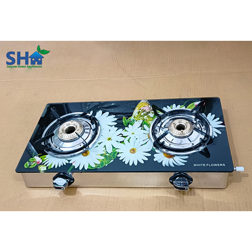 Manual Two Burner Digital Gas Stove With Pigtail