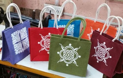 डिजिटल प्रिंटेड जूट कैरी बैग को कस्टमाइज़ करें