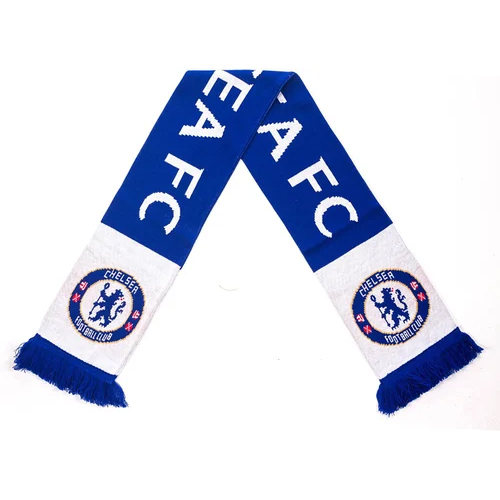 Printed Promotional Scarves - Medium Length, Blue Machine-made Knitted Fabric | Versatile Accessory For Brand Visibility And Gifting