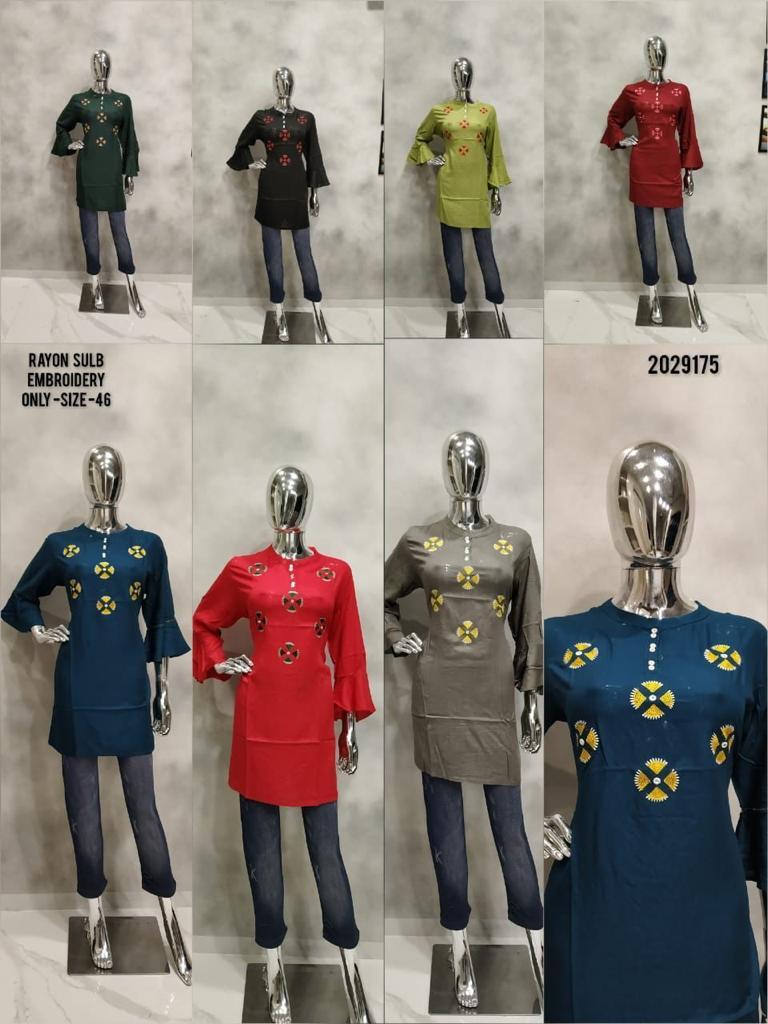 Mix Rayon Short Kurti
