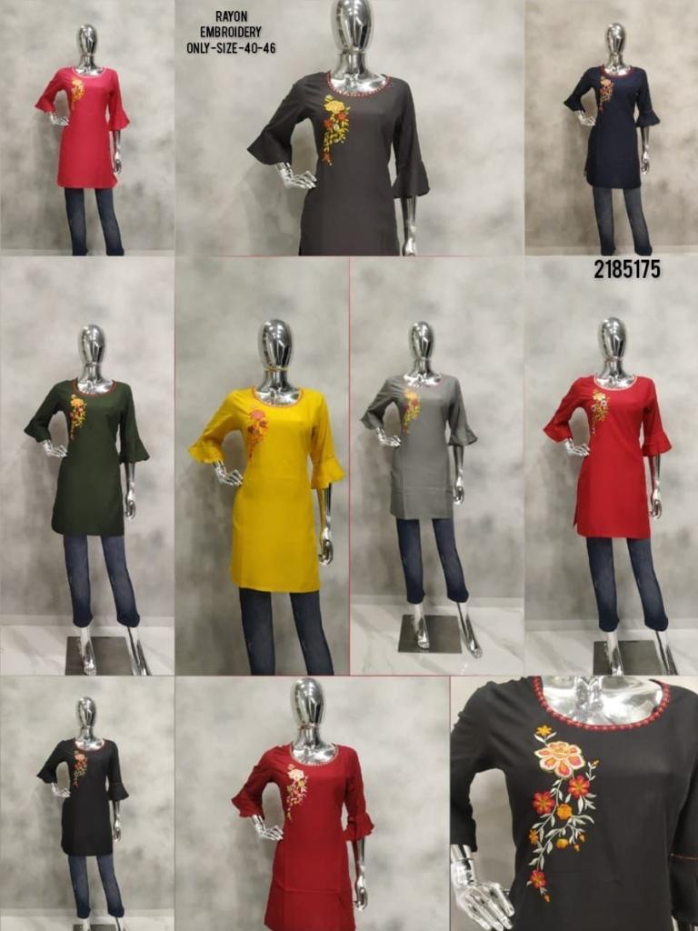 Mix Rayon Short Kurti