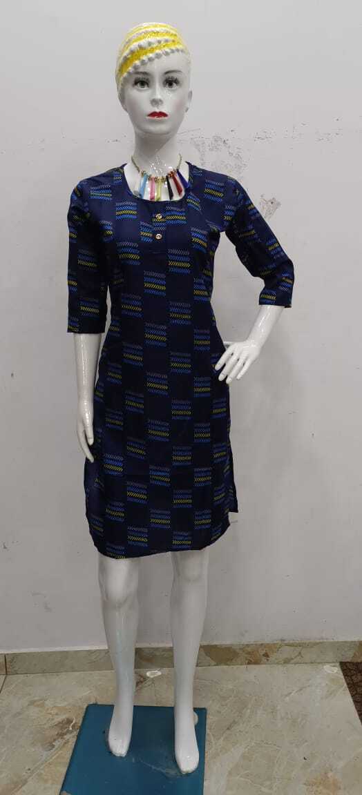 Cotton Kurti - Poly Cotton Fabric, Size L, Single Piece Packing | Kurtis Collection With Time Deal Benefits, Video Included