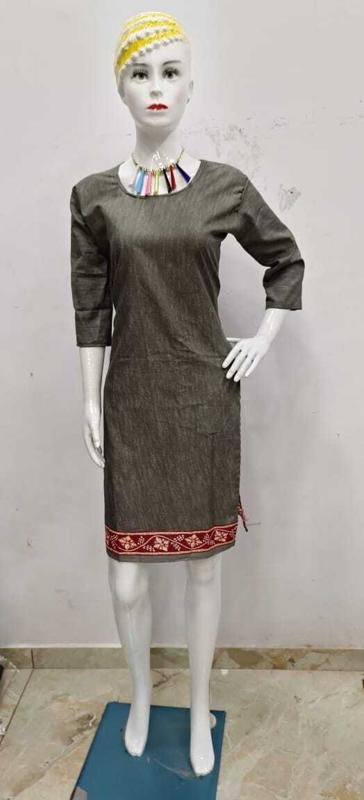 Cotton Kurti - Poly Cotton Fabric, Size L, Single Piece Packing | Kurtis Collection With Time Deal Benefits, Video Included