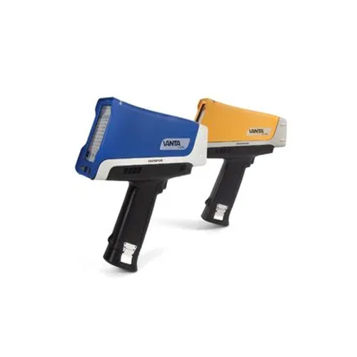 Blue And Yellow Olympus Handheld Pmi Device