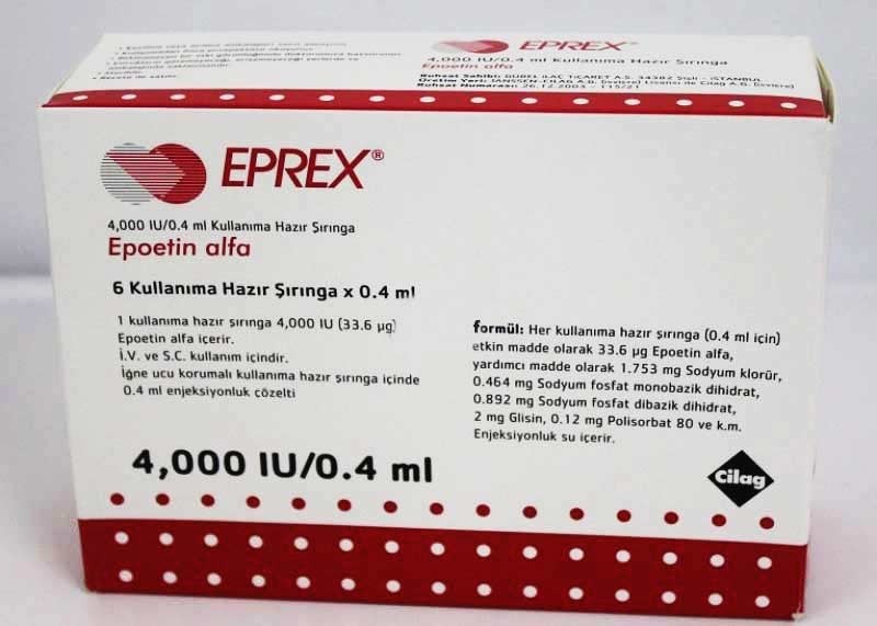 Recombinant Human Erythropoietin Injection Store In A Refrigerator 2 - 8a C. Do Not Freeze.