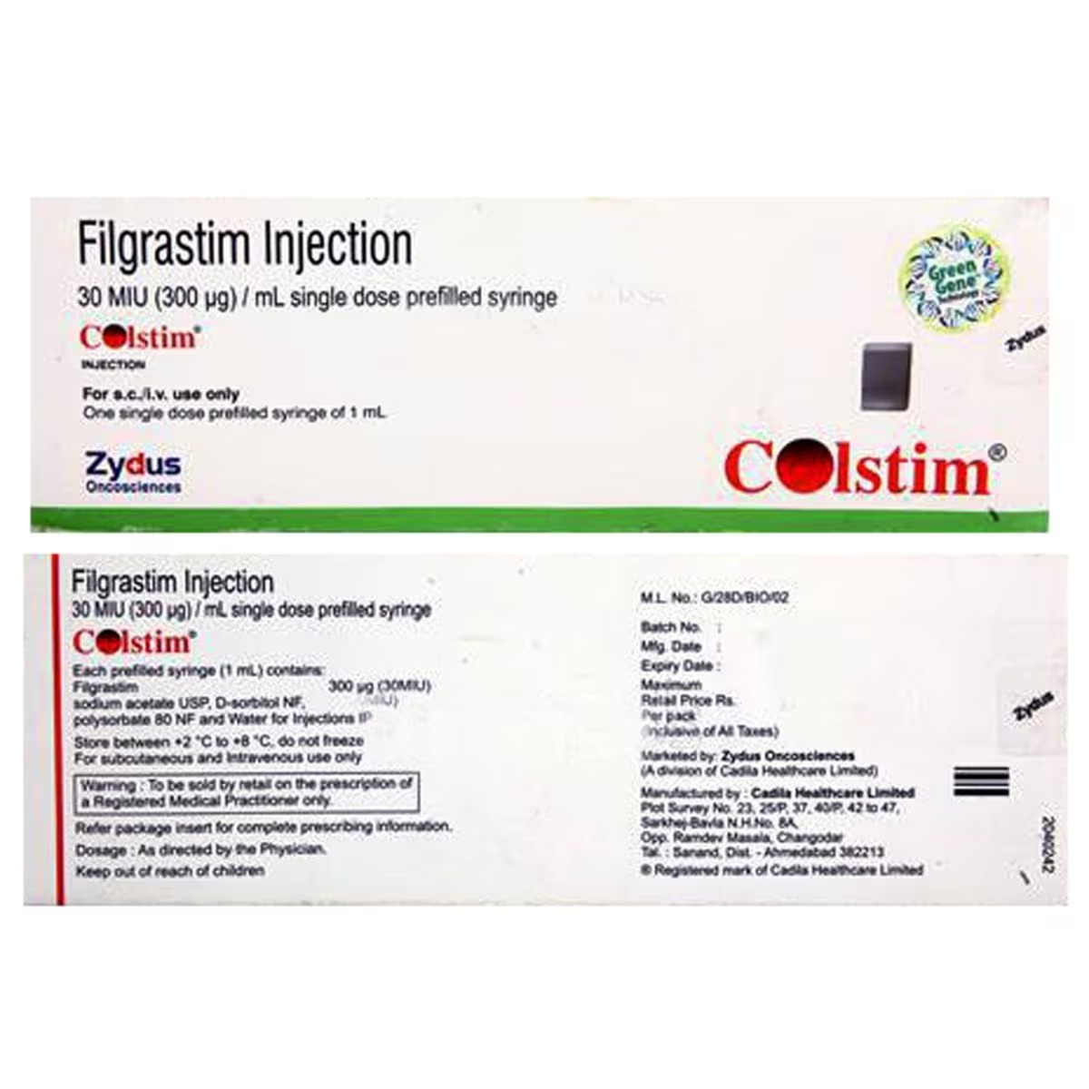Colstim Injection Store In A Refrigerator 2 - 8a C. Do Not Freeze.