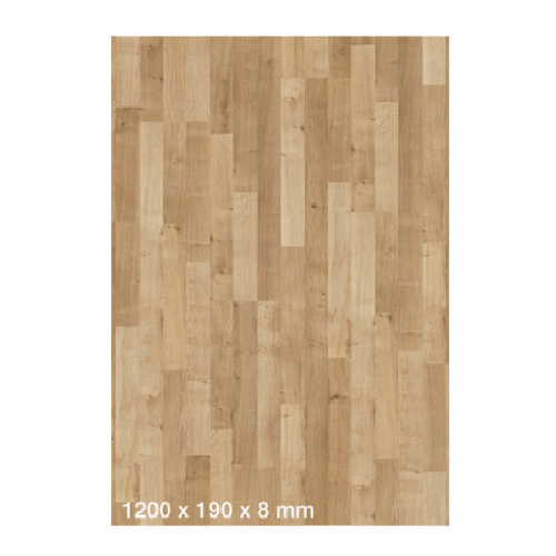 ब्राउन 1200x190x8mm सॉलिड ओक पेर्गो वुडन लैमिनेटेड फ़्लोरिंग