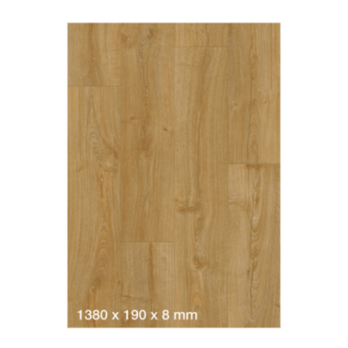 ब्राउन 1380x190x8mm मैनर ओक सेंसेशन वुडन लैमिनेटेड फ़्लोरिंग