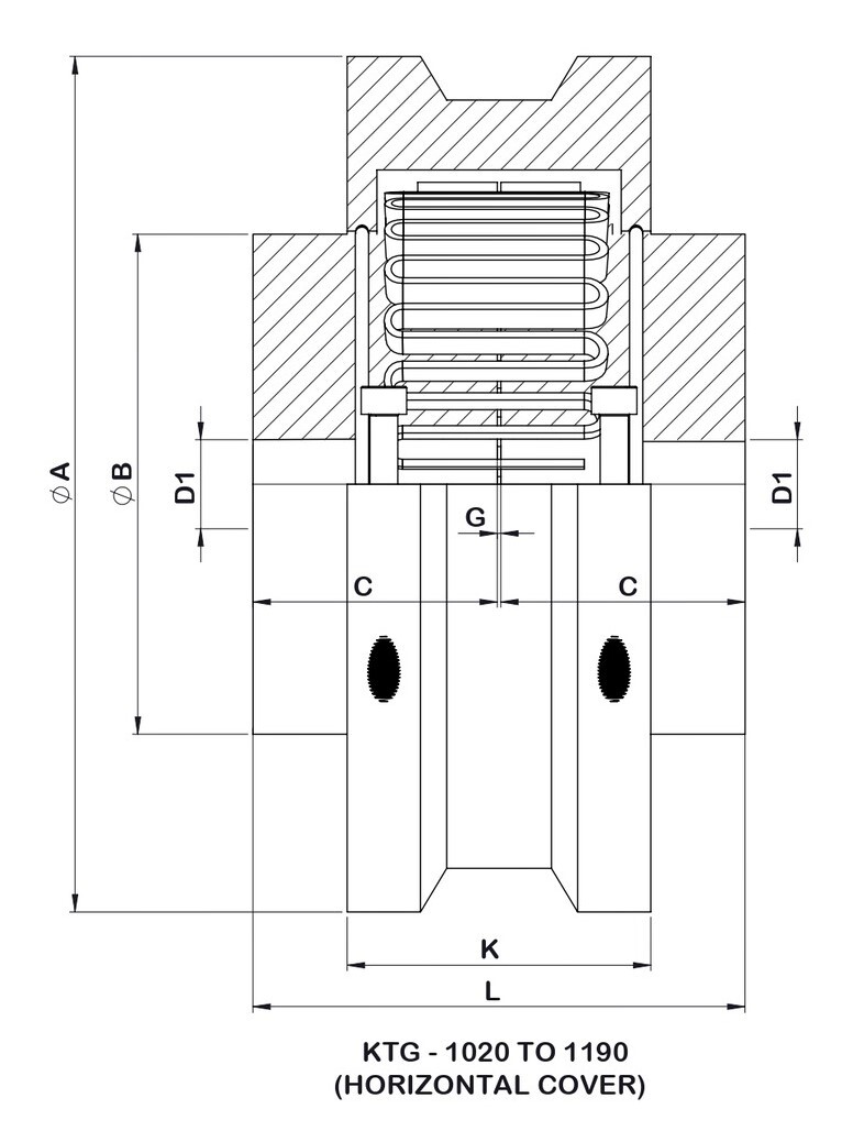 Resilient Taper Grid Coupling - Color: Black