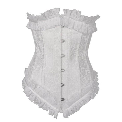 Indian White Satin Corset